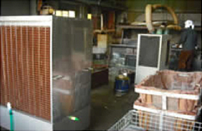 炉がある工場での暑さ対策