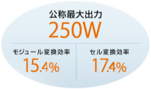 公称最大出力250W